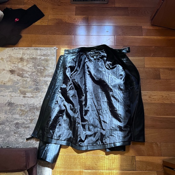 Saks Fifth Avenue Leather Jacket - Picture 3 of 7